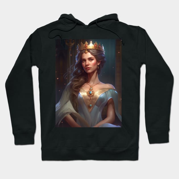 Elegant Adult Portraying Royalty with Fashion and Glamour Hoodie by tearbytea